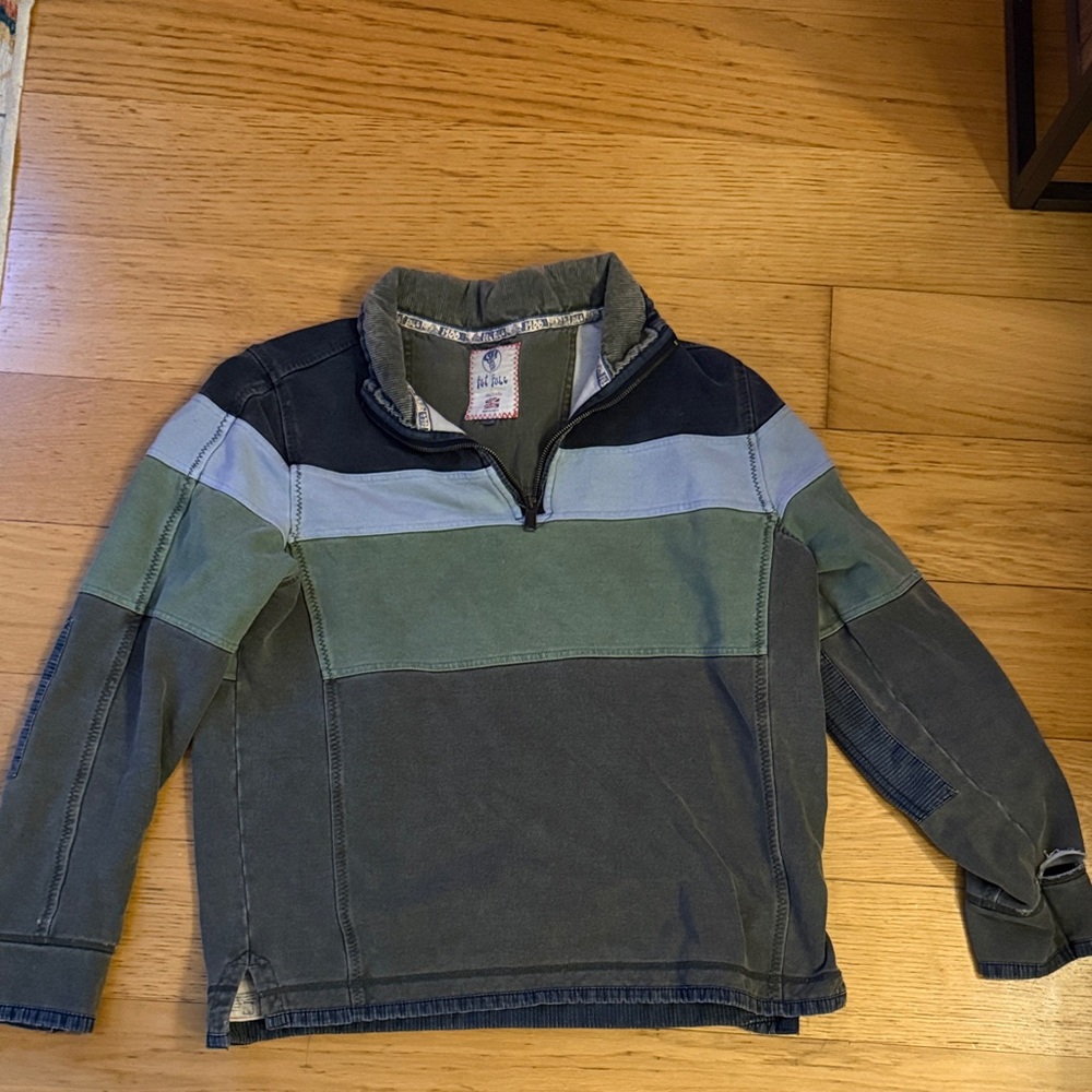 Fat Face Airlie Pullover with Green and Blue Accents